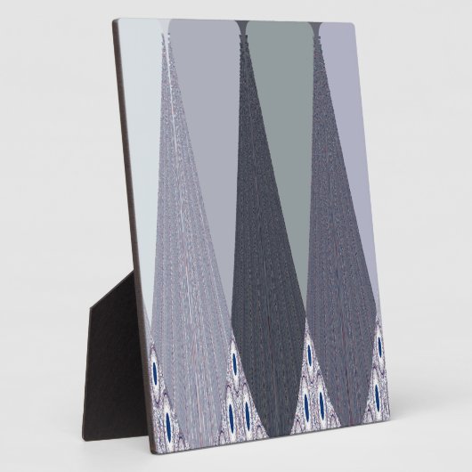 Plaque Photo Pots Chevron Gris Cendré Imprimer (Côté)