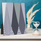 Plaque Photo Pots Chevron Gris Cendré Imprimer (Côté)