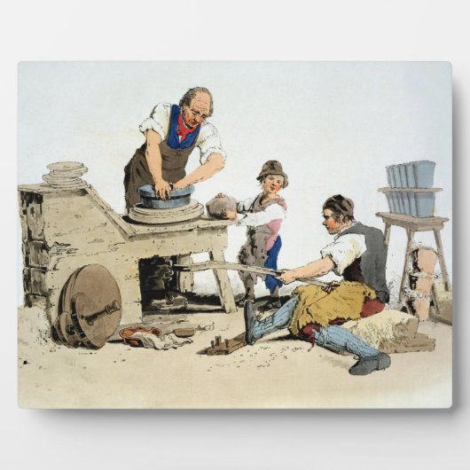 Plaque Photo Potters, from 'Costume of Great Britain', publishe (Devant)