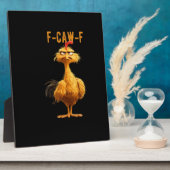 Plaque Photo Poulet Classique Rétro F-Caw-F (Côté)