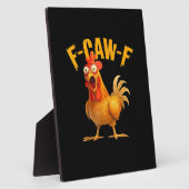 Plaque Photo Poulet F-Caw-F Classique Cool Unique (Côté)
