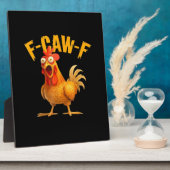 Plaque Photo Poulet F-Caw-F Classique Cool Unique (Côté)