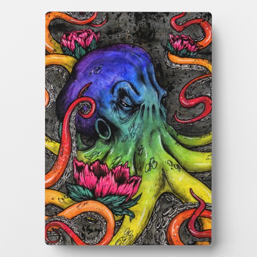 Plaque Photo poulpe (Devant)