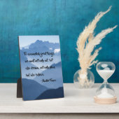 Plaque Photo "Pour accomplir de grandes choses", Citation Inspi (Côté)