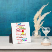 Plaque Photo Pour Goûter La Vie (Insitu)