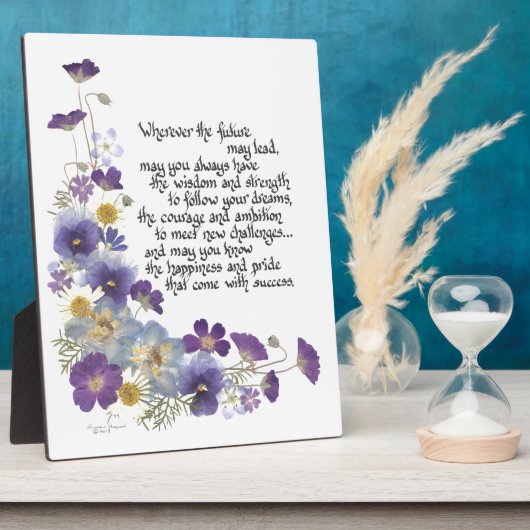 Plaque Photo Pour le diplômé (Côté)