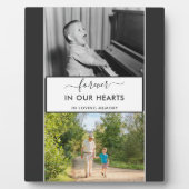 Plaque Photo Pour toujours dans nos coeurs 2 Souvenir photo (Devant)