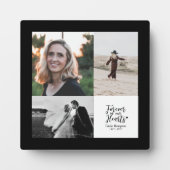 Plaque Photo Pour toujours dans nos coeurs | Collage de photos  (Devant)