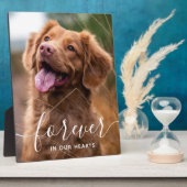 Plaque Photo Pour toujours dans nos coeurs Pet Memorial Chien P (Côté)