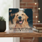 Plaque Photo Pour toujours dans nos coeurs Photo commémorative 