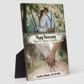 Plaque Photo Pour toujours et toujours : Joyeux anniversaire cu (Côté)