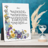 Plaque Photo Pour un fils (Côté)