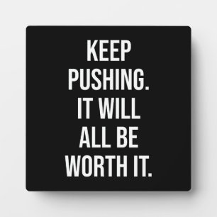 Plaque Photo Poursuivre - Motivationnel