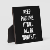 Plaque Photo Poursuivre - Motivationnel (Recto)