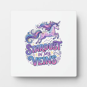 Plaque Photo Poussière d'étoile de licorne dans mes veines Cade