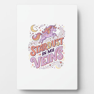 Plaque Photo Poussière d'étoile de licorne dans mes veines conc
