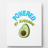 Plaque Photo Powered by Avocado (Devant)