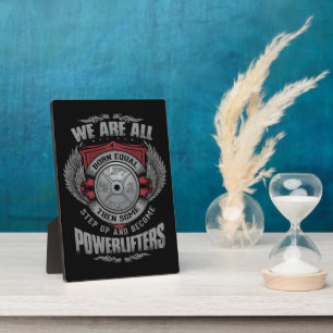 Plaque Photo Powerlifting - STEP UP Barbell Plate - Gym