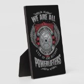 Plaque Photo Powerlifting - STEP UP Barbell Plate - Gym (Côté)