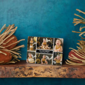 Plaque Photo Premier anniversaire Six photo Collage (Côté)