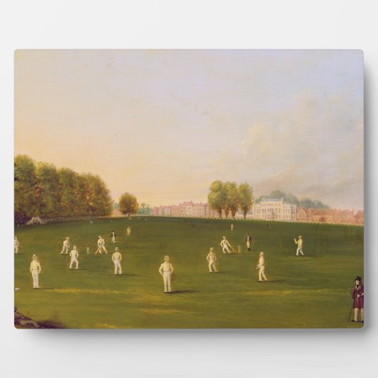 Plaque Photo Premier Grand Match de cricket joué par les membre (Devant)