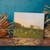 Plaque Photo Premier Grand Match de cricket joué par les membre (Côté)