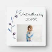 Plaque Photo Premier jour de la mère Photo (Devant)