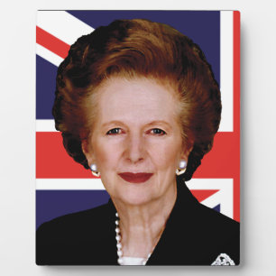 Plaque Photo Premier ministre Margaret Thatcher - La Dame de Fe