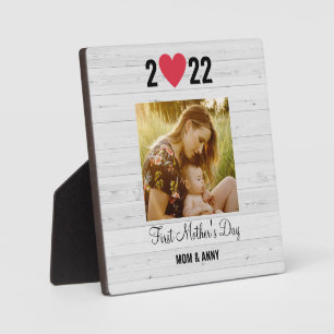Plaque Photo Première Fête des mères Cadeau photo unique