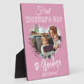 Plaque Photo Première fête des mères en tant que grand-mère Coe (Côté)