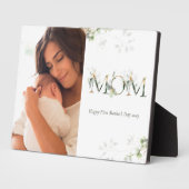 Plaque Photo Première Fête des mères Lettres botaniques Photo (Côté)