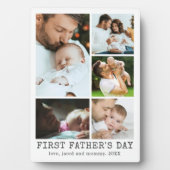 Plaque Photo Première Fête des pères 5 Collage photo (Devant)