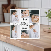 Plaque Photo Première Fête des pères 6 Collage photo