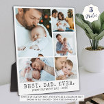Plaque Photo Première Fête des pères MEILLEUR PAPA JAMAIS Colla<br><div class="desc">Créez un écran photo keepsaké 8x10 pour papa en utilisant ce modèle photo collage facile à télécharger avec 5 images et votre texte personnalisé. L'échantillon suggère le titre BEST. PAPA. EVER. et PREMIÈRE FÊTE DES PÈRES et année dans une police de type classique gris fusain contre une couleur arrière -...</div>