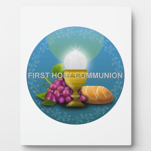 Plaque Photo Première Grande Holy Communion (Devant)