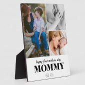 Plaque Photo première journée de la mère mignonne 3photo collag (Côté)