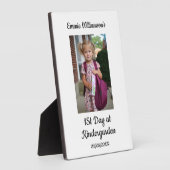 Plaque Photo Première journée école photo script moderne enfant (Côté)