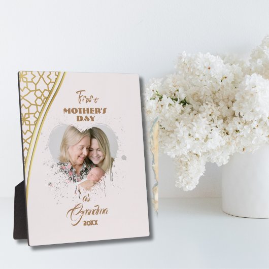 Plaque Photo Première mère d'or en tant que grand-mère Photo