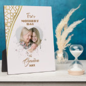 Plaque Photo Première mère d'or en tant que grand-mère Photo (Côté)