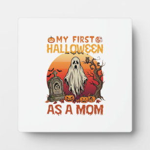 Plaque Photo Première Momie Halloween Fantôme Pierre Tombale Ci