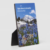 Plaque Photo Prenez le temps de respirer (Côté)