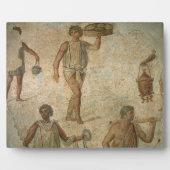 Plaque Photo Préparation d'un banquet, fragment de marbre, li (Devant)