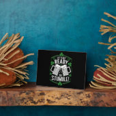 Plaque Photo Préparons-nous à trébucher Drôle de St Patrick (Côté)