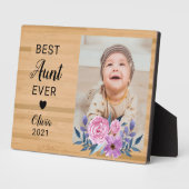 Plaque Photo Présentation personnalisée de la grossesse de cadr (Côté)