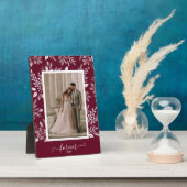 Plaque Photo Présentoir élégant pour photo de mariage sans cadr (Côté)