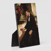 Plaque Photo Président Abraham Lincoln avec Rose et Casquette (Côté)