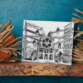 Plaque Photo Presse à cylindres inventée par Richard March (Côté)