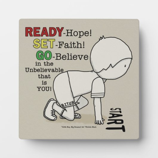 Plaque Photo Prêt, Pars, Crois-Toi ! (Devant)