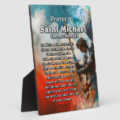 Plaque Photo Prière à Saint Michel l'Archange (Côté)