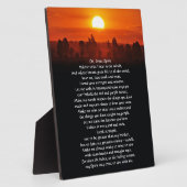 Plaque Photo Prière amérindienne (Côté)